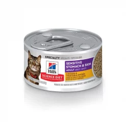 Hill's Science Diet Adult Sensitive Stomach & Skin Chicken & Vegetable Entrée Canned Cat Food