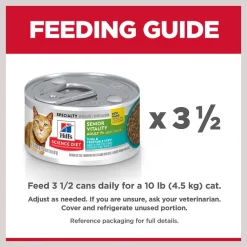 Hill's Science Diet Adult 7+ Senior Vitality Tuna & Vegetables Stew Canned Cat Food -Science Diet || Exotic Nutrition Sales 109373 PT7. SY630 V1597973207