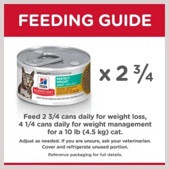 Hill's Science Diet Adult Perfect Weight Roasted Vegetable & Chicken Medley Canned Cat Food -Science Diet || Exotic Nutrition Sales 109440 PT8. SY630 V1609378356