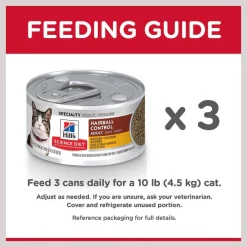 Hill's Science Diet Adult Hairball Control Savory Chicken Entree Canned Cat Food -Science Diet || Exotic Nutrition Sales 110293 PT7. SY630 V1598155278