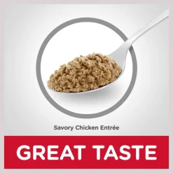 Hill's Science Diet Adult 7+ Savory Chicken Entree Canned Cat Food 14 Hill's Science Diet Adult 7+ Savory Chicken Entree Canned Cat Food -Science Diet || Exotic Nutrition Sales 110295 PT5. SY630 V1598144191