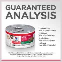 Hill's Science Diet Kitten Liver & Chicken Entree Canned Cat Food -Science Diet || Exotic Nutrition Sales 110297 PT6. SY630 V1598151699