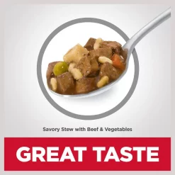 Hill's Science Diet Adult Small Paws Savory Beef & Vegetable Stew Dog Food Trays -Science Diet || Exotic Nutrition Sales 133608 PT2. SY630 V1598153785