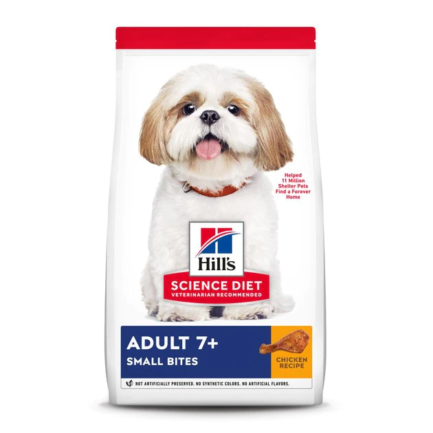 Hill's Science Diet Adult 7+ Small Bites Chicken Meal, Barley & Rice Recipe Dry Dog Food 1 Hill's Science Diet Adult 7+ Small Bites Chicken Meal, Barley & Rice Recipe Dry Dog Food