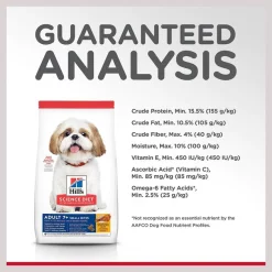 Hill's Science Diet Adult 7+ Small Bites Chicken Meal, Barley & Rice Recipe Dry Dog Food 15 Hill's Science Diet Adult 7+ Small Bites Chicken Meal, Barley & Rice Recipe Dry Dog Food -Science Diet || Exotic Nutrition Sales 157798 PT6. SY630 V1598144500