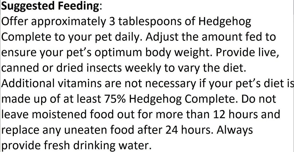 Exotic Nutrition Hedgehog Complete Hedgehog Food 5 Exotic Nutrition Hedgehog Complete Hedgehog Food - Image 5