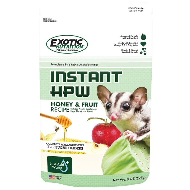 Exotic Nutrition Instant-HPW Honey & Fruit Sugar Glider Food 1 Exotic Nutrition Instant-HPW Honey & Fruit Sugar Glider Food