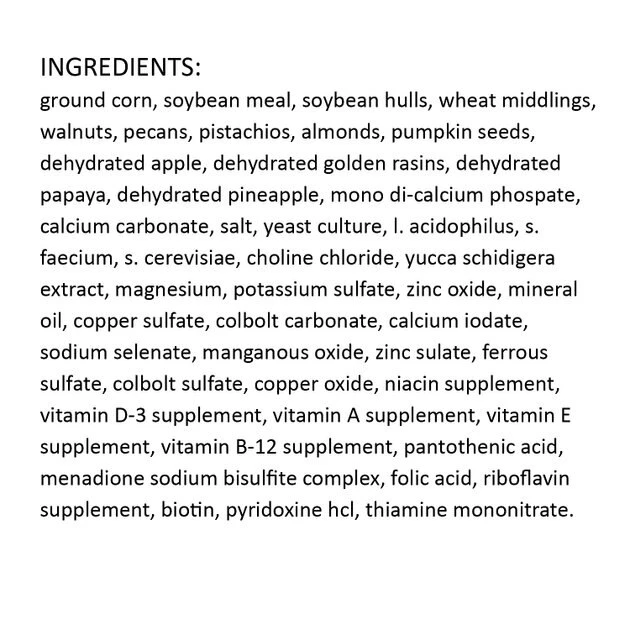 Exotic Nutrition Deluxe Diet Squirrel Food, 2-lb bag 2 Exotic Nutrition Deluxe Diet Squirrel Food, 2-lb bag - Image 2