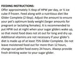 Exotic Nutrition HPW Original Honey Sugar Glider Food, 12-oz jar 11 Exotic Nutrition HPW Original Honey Sugar Glider Food, 12-oz jar -Science Diet || Exotic Nutrition Sales 220408 PT5. SY630 V1595959561