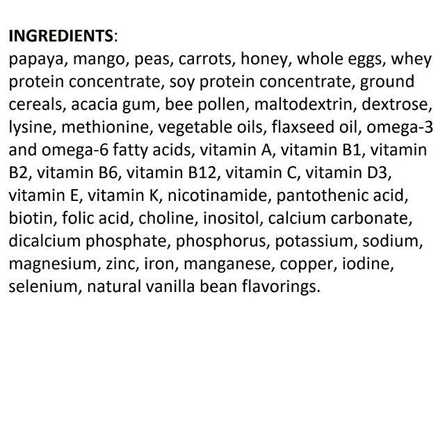 Exotic Nutrition HPW Fruit & Veggie Sugar Glider Food, 12-oz jar 4 Exotic Nutrition HPW Fruit & Veggie Sugar Glider Food, 12-oz jar - Image 4