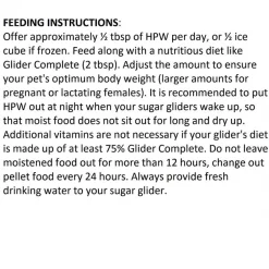 Exotic Nutrition HPW Fruit & Veggie Sugar Glider Food, 12-oz jar 11 Exotic Nutrition HPW Fruit & Veggie Sugar Glider Food, 12-oz jar -Science Diet || Exotic Nutrition Sales 220410 PT5. SY630 V1595958703