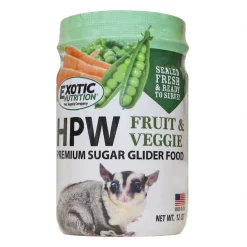 Exotic Nutrition HPW Fruit & Veggie Sugar Glider Food, 12-oz jar