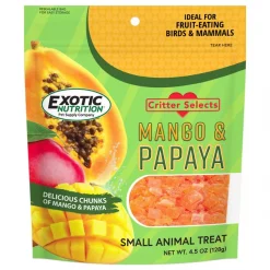 Exotic Nutrition Critter Selects Mango & Papaya Small Animal Treats, 4.5-oz bag