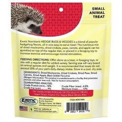 Exotic Nutrition Critter Selects Hedgie Bugs & Veggies Hedgehog Treats, 2.75-oz bag 7 Exotic Nutrition Critter Selects Hedgie Bugs & Veggies Hedgehog Treats, 2.75-oz bag -Science Diet || Exotic Nutrition Sales 220429 PT2. SY630 V1638569916
