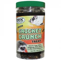 Exotic Nutrition Cricket Crunch Hedgehog Treats, 1.58-oz jar