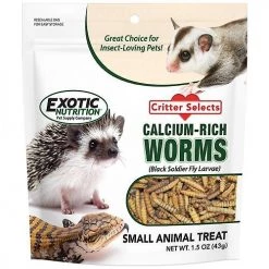 Exotic Nutrition Dried Black Soldier Fly Larvae Small Animal Treats