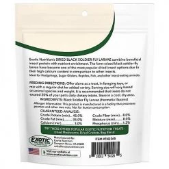 Exotic Nutrition Dried Black Soldier Fly Larvae Small Animal Treats -Science Diet || Exotic Nutrition Sales 220483 PT3. SY630 V1647461781