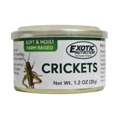 Exotic Nutrition Crickets Hedgehog Treats, 1.2-oz can