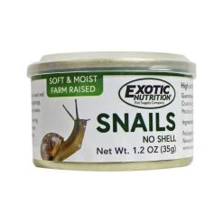 Exotic Nutrition De-Shelled Snails Canned Hedgehog Treats, 1.2-oz can
