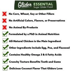 Exotic Nutrition ZooPro Glider Essential Sugar Glider Food, 1.75-lb bag -Science Diet || Exotic Nutrition Sales 289560 PT3. SY630 V1620166965