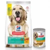Hill's Science Diet Adult Perfect Weight Chicken Recipe Dry Food, 4-lb bag + Hearty Vegetable & Chicken Stew Canned Dog Food