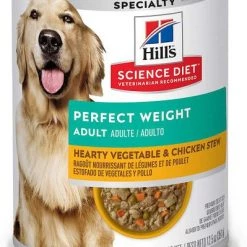 Hill's Science Diet Adult Perfect Weight Chicken Recipe Dry Food, 15-lb bag + Hearty Vegetable & Chicken Stew Canned Dog Food -Science Diet || Exotic Nutrition Sales 293190 PT4. SY630 V1620011824