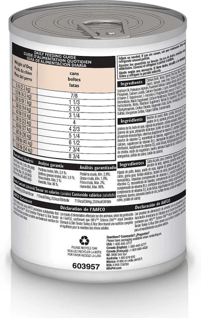 Hill's Science Diet Adult Sensitive Stomach & Skin Chicken Recipe Dry Food, 30-lb bag + Tender Turkey & Rice Stew Canned Dog Food 6 Hill's Science Diet Adult Sensitive Stomach & Skin Chicken Recipe Dry Food, 30-lb bag + Tender Turkey & Rice Stew Canned Dog Food - Image 6