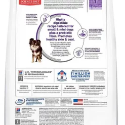 Hill's Science Diet Adult Sensitive Stomach & Skin Small & Mini Breed Chicken Recipe Dry Food, 4-lb bag + Tender Turkey & Rice Stew Canned Dog Food -Science Diet || Exotic Nutrition Sales 293214 PT2. SY630 V1619997727