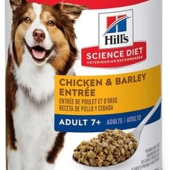 Hill's Science Diet Adult 7+ Small Bites Chicken Meal, Barley & Rice Recipe Dry Dog Food, 5-lb bag + Hill's Science Diet Adult 7+ Chicken & Barley Entree Canned Dog Food, 13-oz, case of 12 -Science Diet || Exotic Nutrition Sales 298084 PT4. SY630 V1621296167