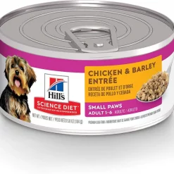 Hill's Science Diet Adult Small Paws Chicken Meal & Rice Recipe Dry Dog Food, 4.5-lb bag + Hill's Science Diet Adult Small Paws Chicken & Barley Entree Canned Dog Food, 5.8-oz, case of 24 -Science Diet || Exotic Nutrition Sales 298096 PT4. SY630 V1621305440