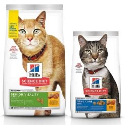 Science Diet || Exotic Nutrition Sales 59 Hill's Science Diet 7+ Senior Vitality Chicken Recipe + Oral Care Dry Cat Food