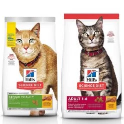 Hill's Science Diet 7+ Senior Vitality Chicken Recipe + Chicken Recipe Dry Cat Food