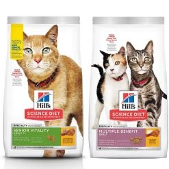 Science Diet || Exotic Nutrition Sales 15 Hill's Science Diet 7+ Senior Vitality Chicken Recipe + Multiple Benefit Chicken Recipe Dry Cat Food