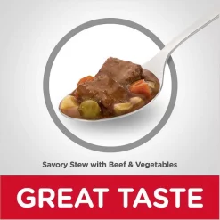 Hill's Science Diet Adult 7+ Savory Stew with Chicken & Vegetables + Savory Stew with Beef & Vegetables Canned Dog Food -Science Diet || Exotic Nutrition Sales 356843 PT7. SY630 V1640895723
