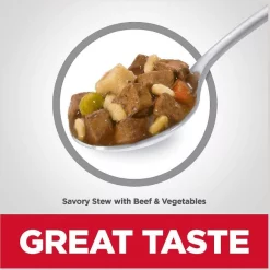 Hill's Science Diet Small Paws Savory Chicken & Vegetable Stew + Beef & Vegetable Stew Dog Food Trays -Science Diet || Exotic Nutrition Sales 356850 PT7. SY630 V1640897516