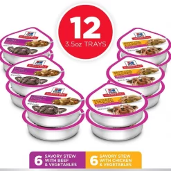 Hill's Science Diet Small Paws Chicken & Vegetables & Beef & Vegetables Variety Pack Wet Food Trays + Small & Mini Perfect Weight Dry Dog Food -Science Diet || Exotic Nutrition Sales 356876 PT2. SY630 V1640898418