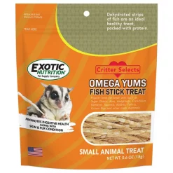 Exotic Nutrition Critter Selects Omega Yum Small Pet Fish Sticks, 0.6-oz bag