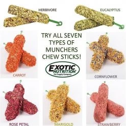 Exotic Nutrition Munchers Sticks w/ Rose Petals Small Pet Treats, 2 count -Science Diet || Exotic Nutrition Sales 368972 PT4. SY630 V1645119159