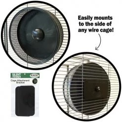 Exotic Nutrition Silent Runner Pro Wheel w/ Cage Attachment Small Pet Accesory -Science Diet || Exotic Nutrition Sales 371179 PT3. SY630 V1658284443