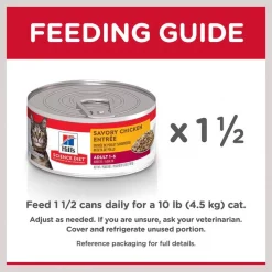 Hill's Science Diet Adult Savory Chicken Entree Canned Cat Food -Science Diet || Exotic Nutrition Sales 48911 PT7. SY630 V1598148071