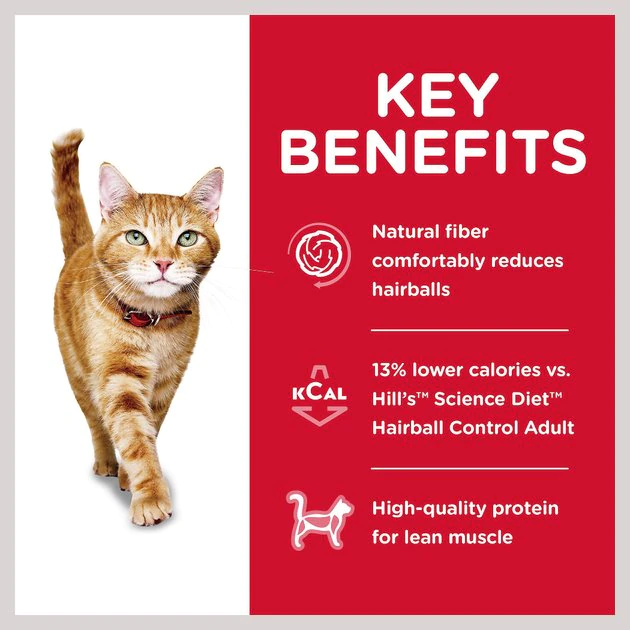 Hill's Science Diet Adult Hairball Control Light Dry Cat Food 4 Hill's Science Diet Adult Hairball Control Light Dry Cat Food - Image 4
