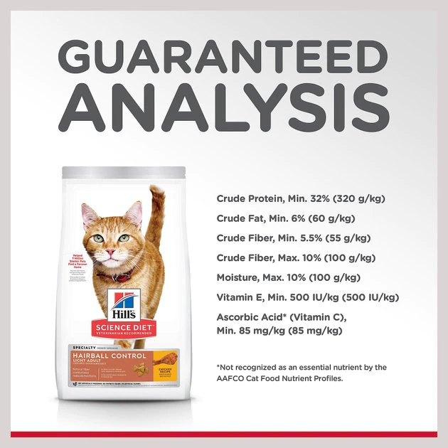 Hill's Science Diet Adult Hairball Control Light Dry Cat Food 7 Hill's Science Diet Adult Hairball Control Light Dry Cat Food - Image 7
