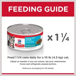 Hill's Science Diet Adult Indoor Ocean Fish Entree Canned Cat Food -Science Diet || Exotic Nutrition Sales 48994 PT7. SY630 V1605838614