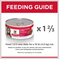 Hill's Science Diet Adult Liver & Chicken Entree Canned Cat Food -Science Diet || Exotic Nutrition Sales 49002 PT7. SY630 V1598148663