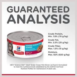Hill's Science Diet Adult Tender Ocean Fish Dinner Canned Cat Food -Science Diet || Exotic Nutrition Sales 52765 PT6. SY630 V1598151954