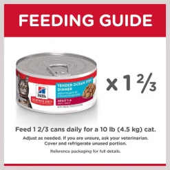 Hill's Science Diet Adult Tender Ocean Fish Dinner Canned Cat Food -Science Diet || Exotic Nutrition Sales 52765 PT7. SY630 V1598142969