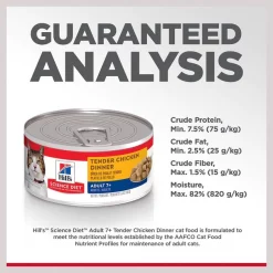 Hill's Science Diet Adult 7+ Tender Chicken Dinner Canned Cat Food -Science Diet || Exotic Nutrition Sales 52767 PT6. SY630 V1598151371