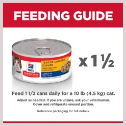 Hill's Science Diet Adult 7+ Tender Chicken Dinner Canned Cat Food -Science Diet || Exotic Nutrition Sales 52767 PT7. SY630 V1598145098