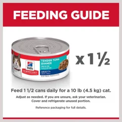 Hill's Science Diet Adult 7+ Tender Tuna Dinner Canned Cat Food -Science Diet || Exotic Nutrition Sales 52769 PT7. SY630 V1598155880
