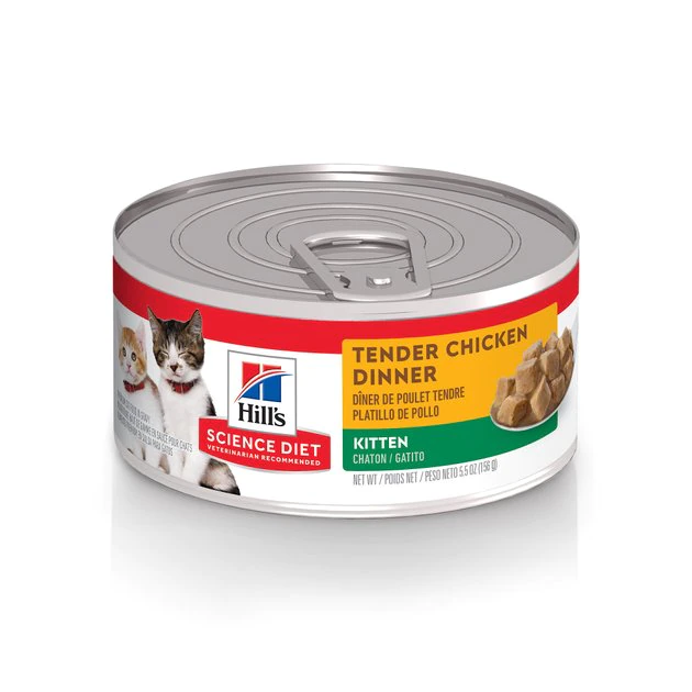 Hill's Science Diet Kitten Tender Chicken Dinner Canned Cat Food 1 Hill's Science Diet Kitten Tender Chicken Dinner Canned Cat Food